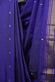 Navy Blue Silk Paithani Saree - SRNBSPS826