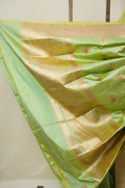 Pista Green Banarasi Silk Saree - SRPGBSS884