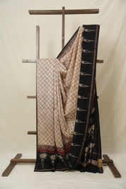 Cream HBP Cotton Silk Saree With Chanderi Border - SRCCSS1540