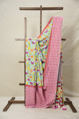 Powder Blue HBP Signature Cotton Saree - SRPBSCS005
