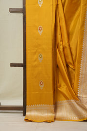 Mustard Yellow Banarasi Silk Saree - SRMYBSS886