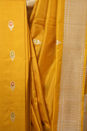 Mustard Yellow Banarasi Silk Saree - SRMYBSS886