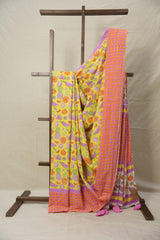 Yellow HBP Signature Cotton Saree - SRYSCS001