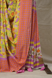 Yellow HBP Signature Cotton Saree - SRYSCS001