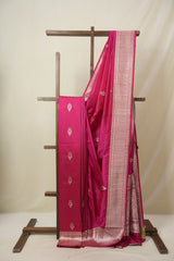 Rani Pink Banarasi Silk Saree - SRRPBSS885