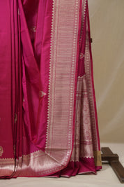 Rani Pink Banarasi Silk Saree - SRRPBSS885