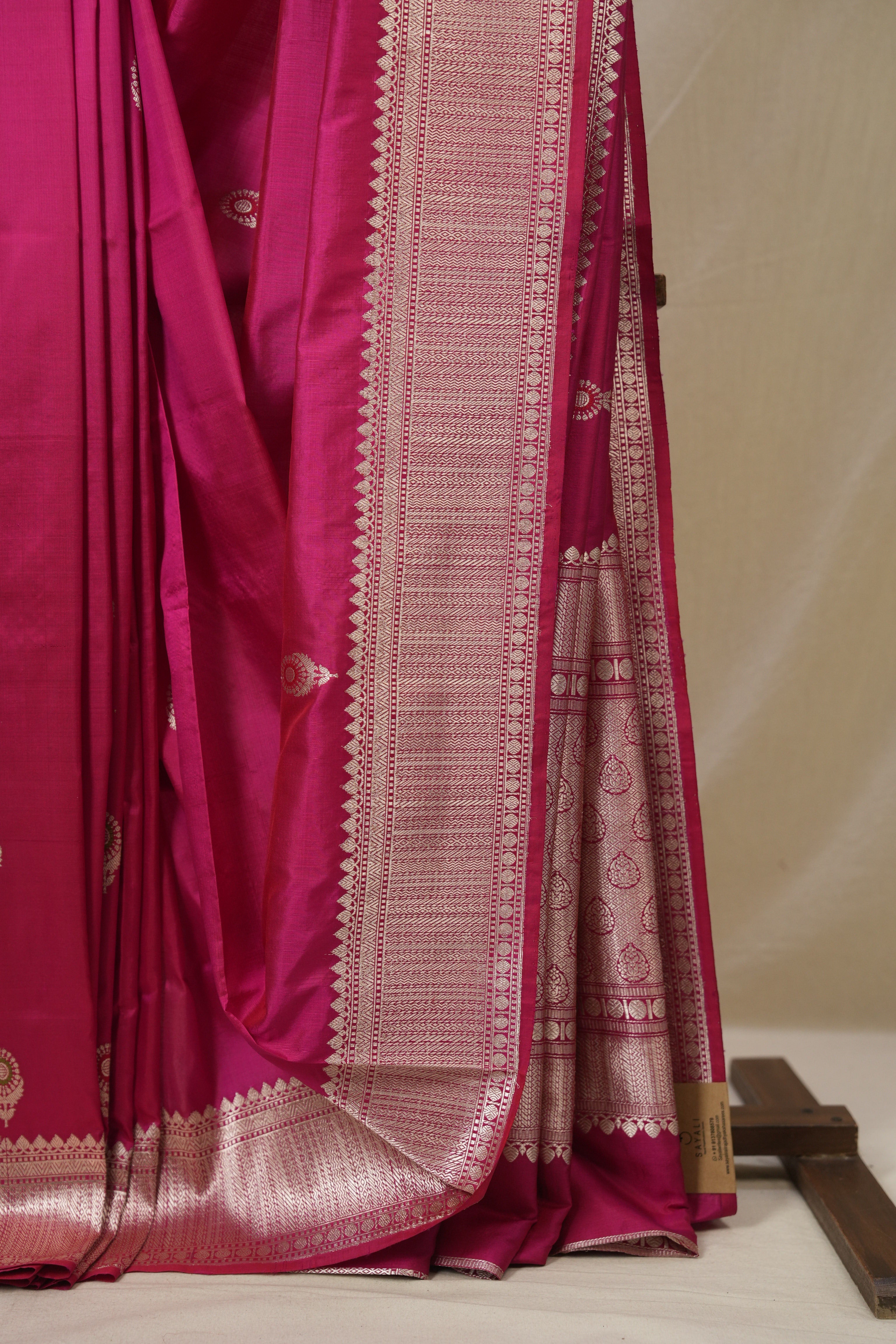 Rani Pink Banarasi Silk Saree - SRRPBSS885