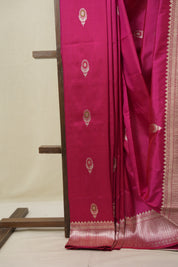 Rani Pink Banarasi Silk Saree - SRRPBSS885