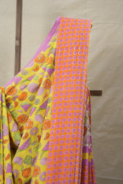 Yellow HBP Signature Cotton Saree - SRYSCS001