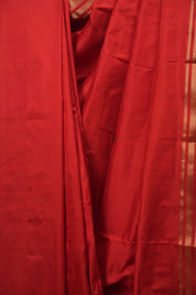 Red Silk Paithani Saree - SRRSPS823