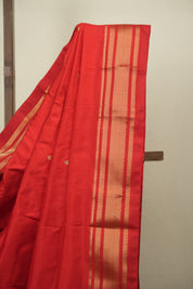 Red Silk Paithani Saree - SRRSPS823
