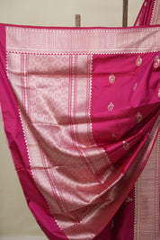 Rani Pink Banarasi Silk Saree - SRRPBSS885