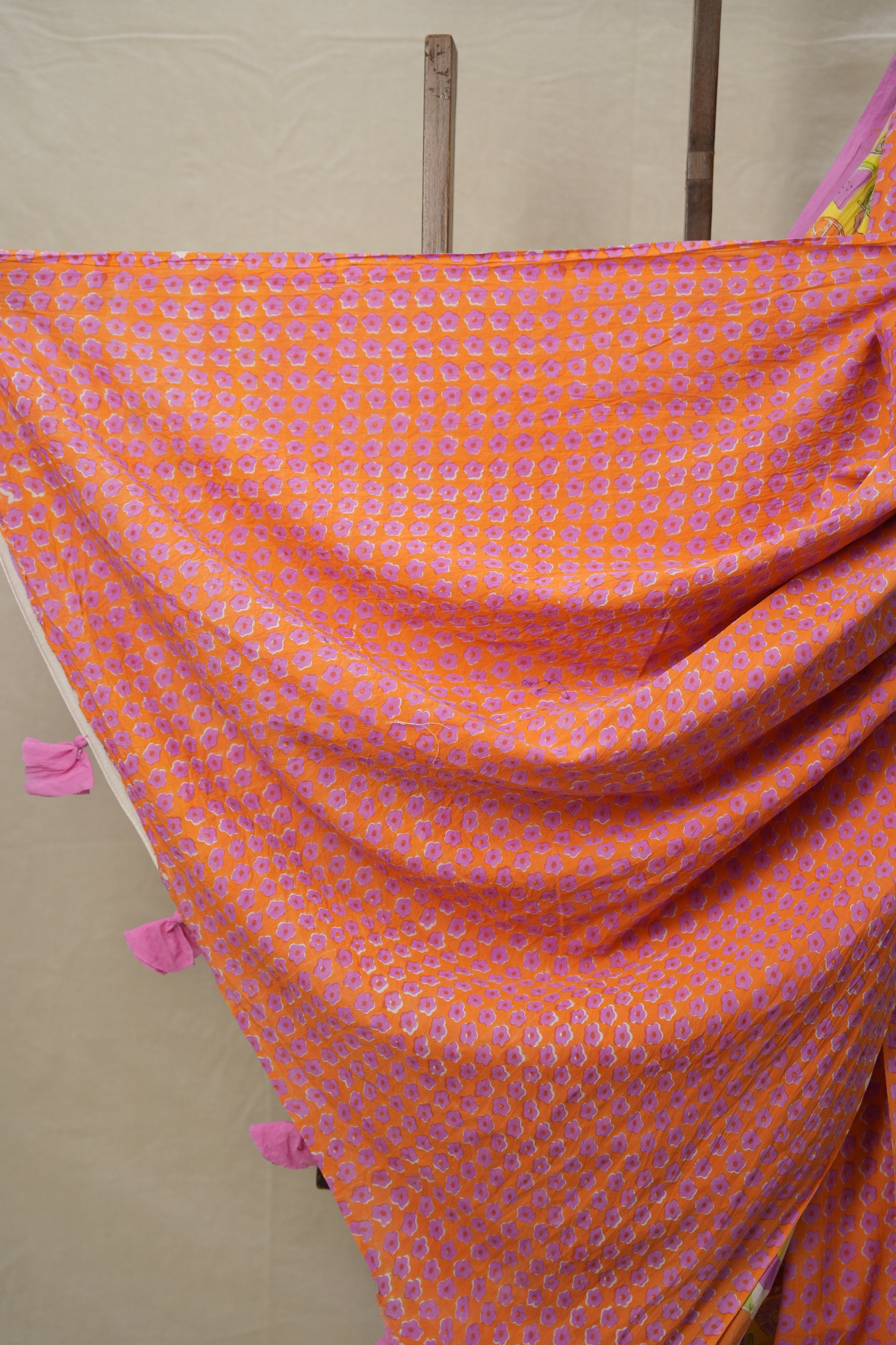 Yellow HBP Signature Cotton Saree - SRYSCS001