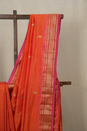 Orange Silk Paithani Saree - SROSPS698