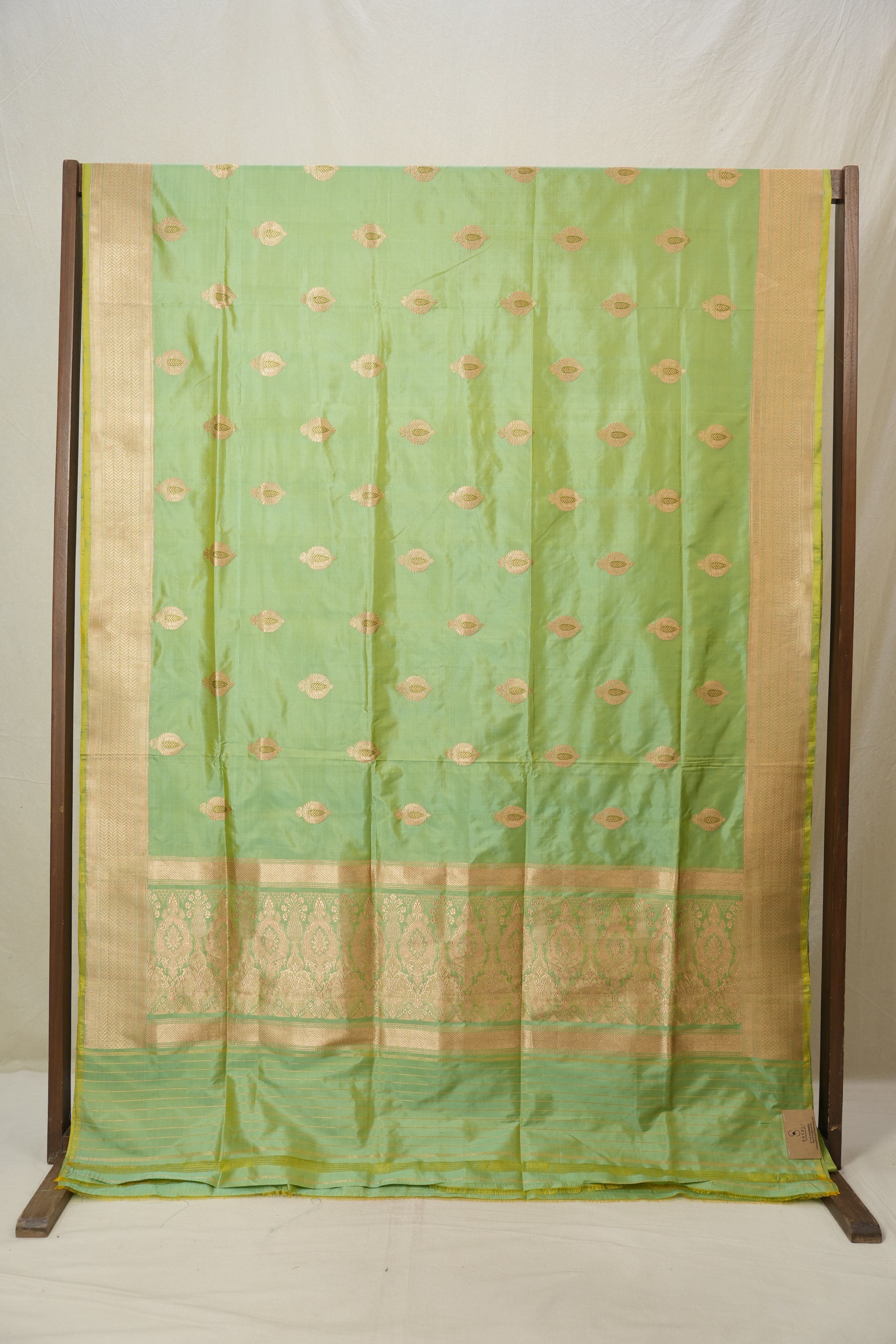 Pista Green Banarasi Silk Saree - SRPGBSS884