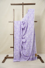 Lilac Cotton Jamdani Saree - SRLCJS156