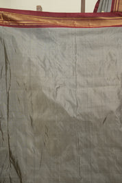 Grey Silk Paithani Seree - SRGSPS824