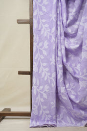 Lilac Cotton Jamdani Saree - SRLCJS156