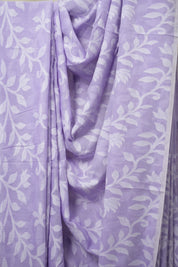 Lilac Cotton Jamdani Saree - SRLCJS156