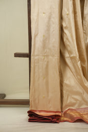 Cream Silk Paithani Saree -SRCSPS821