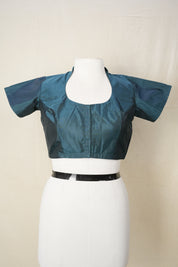 Peacock Green  Soft Silk Blouse - SRPGSSB02