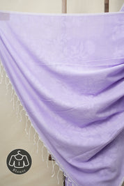 Lilac Cotton Jamdani Saree - SRLCJS156