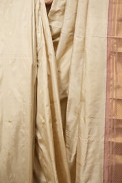 Cream Silk Paithani Saree -SRCSPS821