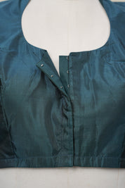 Peacock Green  Soft Silk Blouse - SRPGSSB02