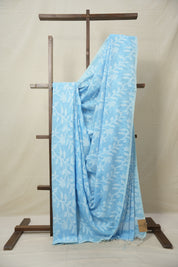 Sea Blue Cotton Jamdani Saree - SRSBCJS157