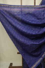 Violet HBP Cotton Silk Saree With Maheshwari Border - SRVCSS1686