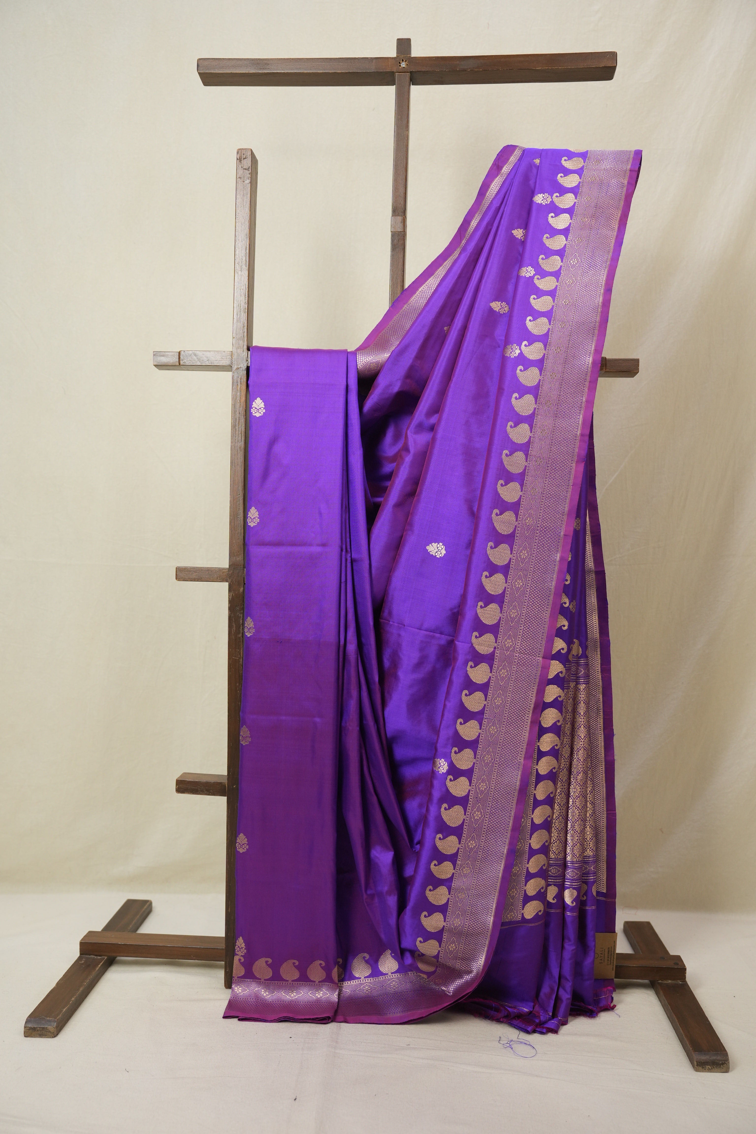 Purple Banarasi Silk Saree - SRPBSS888