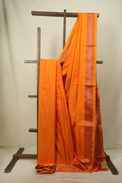 Orange Silk Paithani Saree - SROSPS820