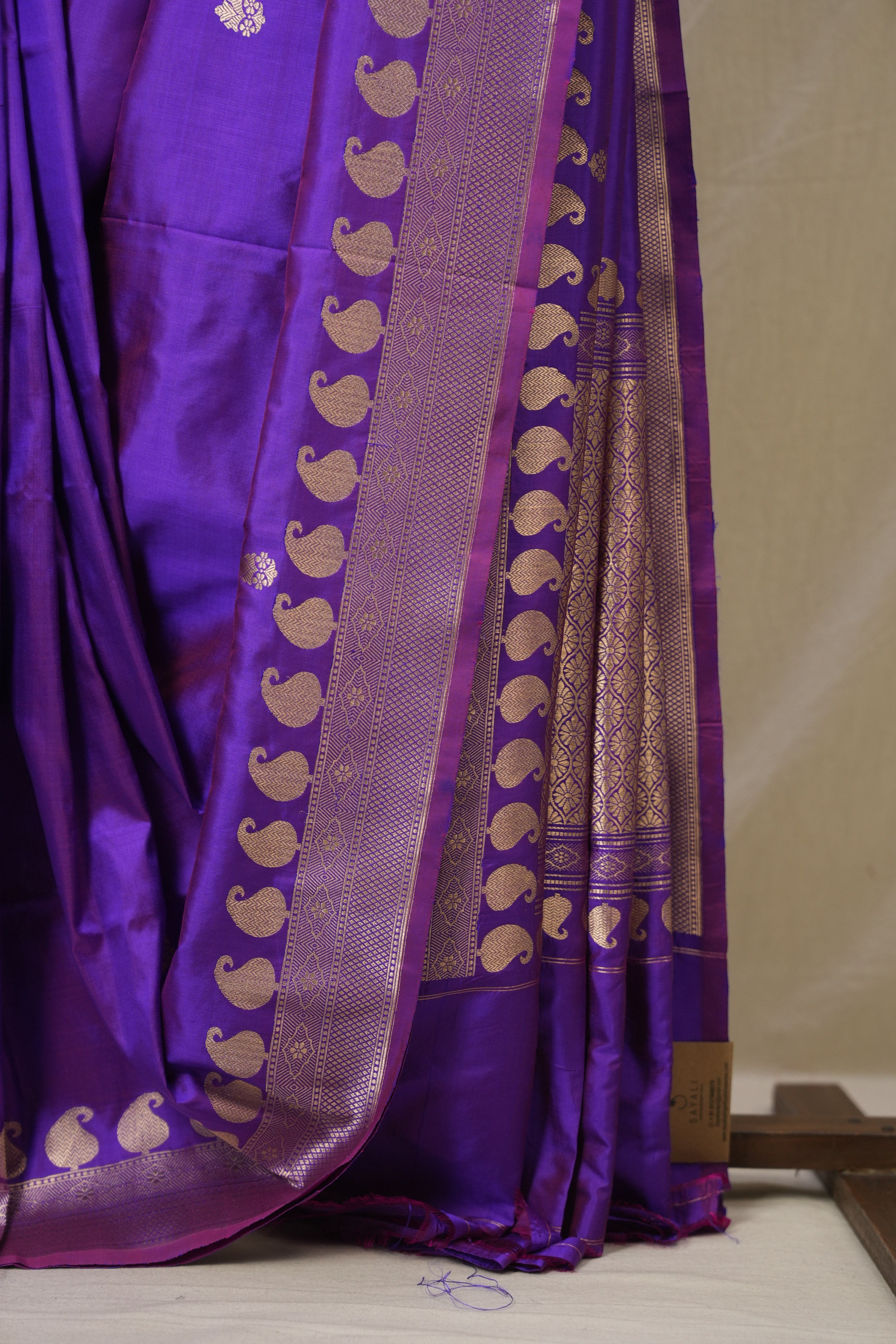 Purple Banarasi Silk Saree - SRPBSS888