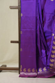 Purple Banarasi Silk Saree - SRPBSS888