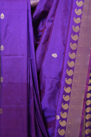 Purple Banarasi Silk Saree - SRPBSS888