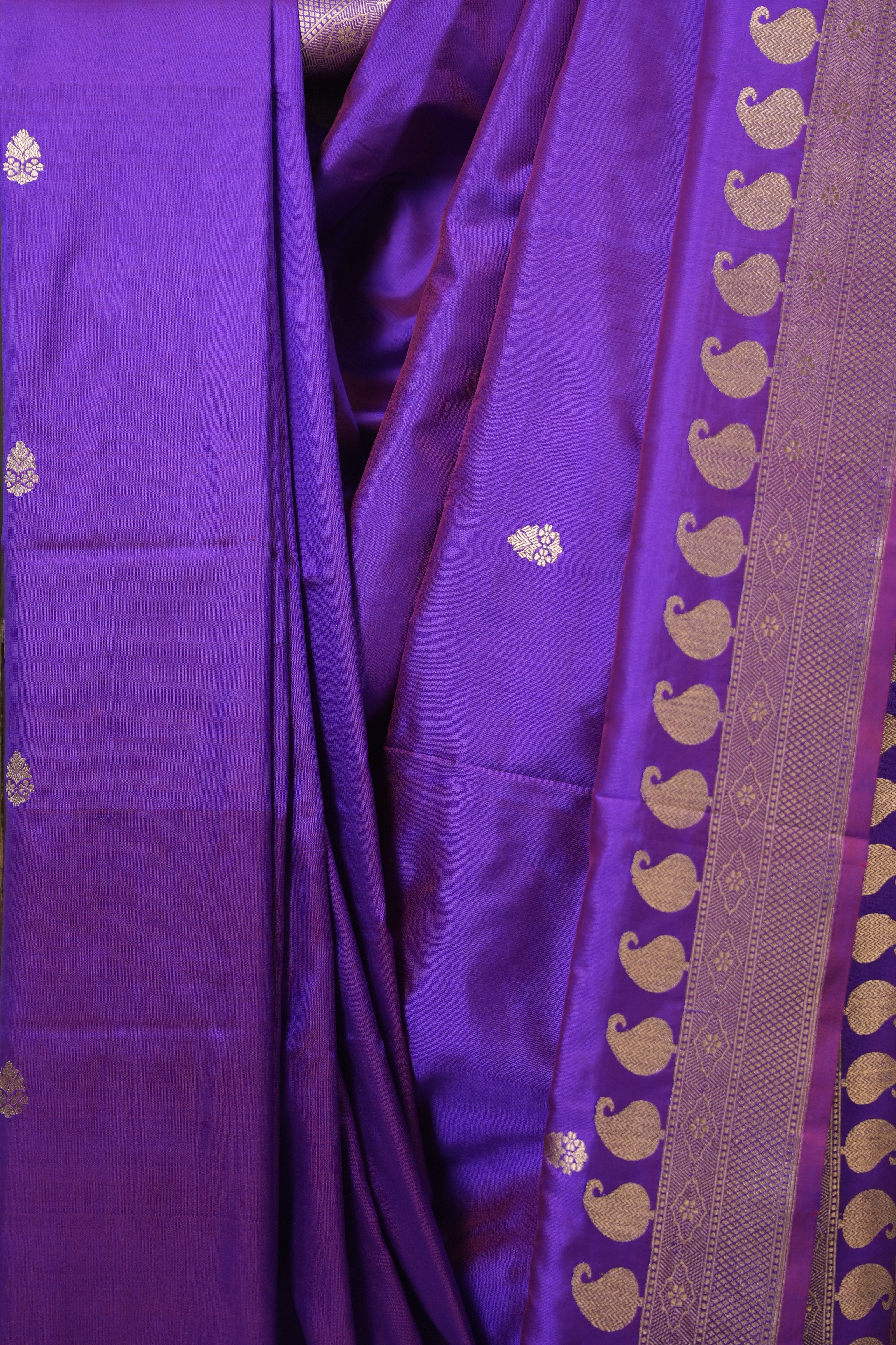 Purple Banarasi Silk Saree - SRPBSS888