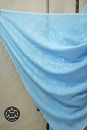 Sea Blue Cotton Jamdani Saree - SRSBCJS157