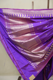 Purple Banarasi Silk Saree - SRPBSS888