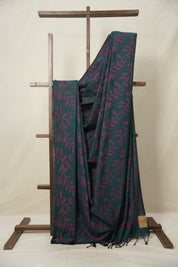 Green Cotton Jamdani Saree - SRGCJS158