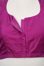 Magenta Soft Silk Blouse - SRMSSB03