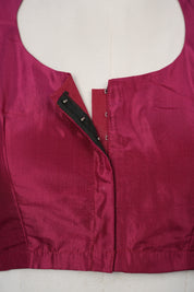 Maroon Soft Silk Blouse - SRMSSB01