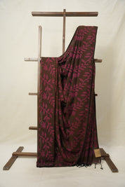 Brown Cotton Jamdani Saree - SRBCJS151