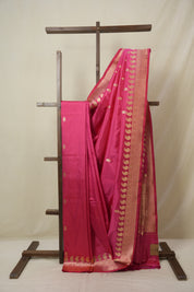 Peach Pink Banarasi Silk Saree - SRPPBSS903