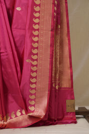 Peach Pink Banarasi Silk Saree - SRPPBSS903