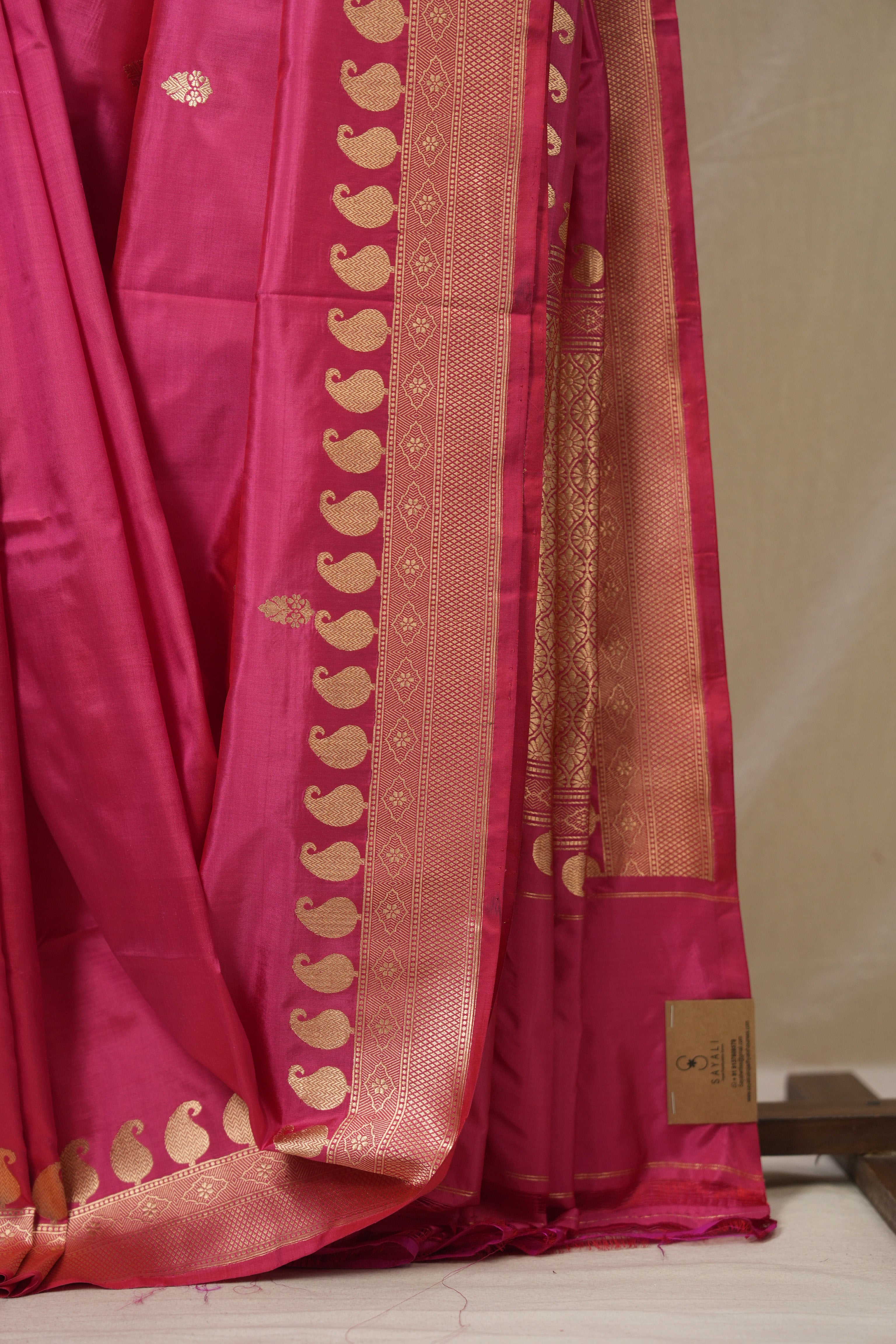 Peach Pink Banarasi Silk Saree - SRPPBSS903