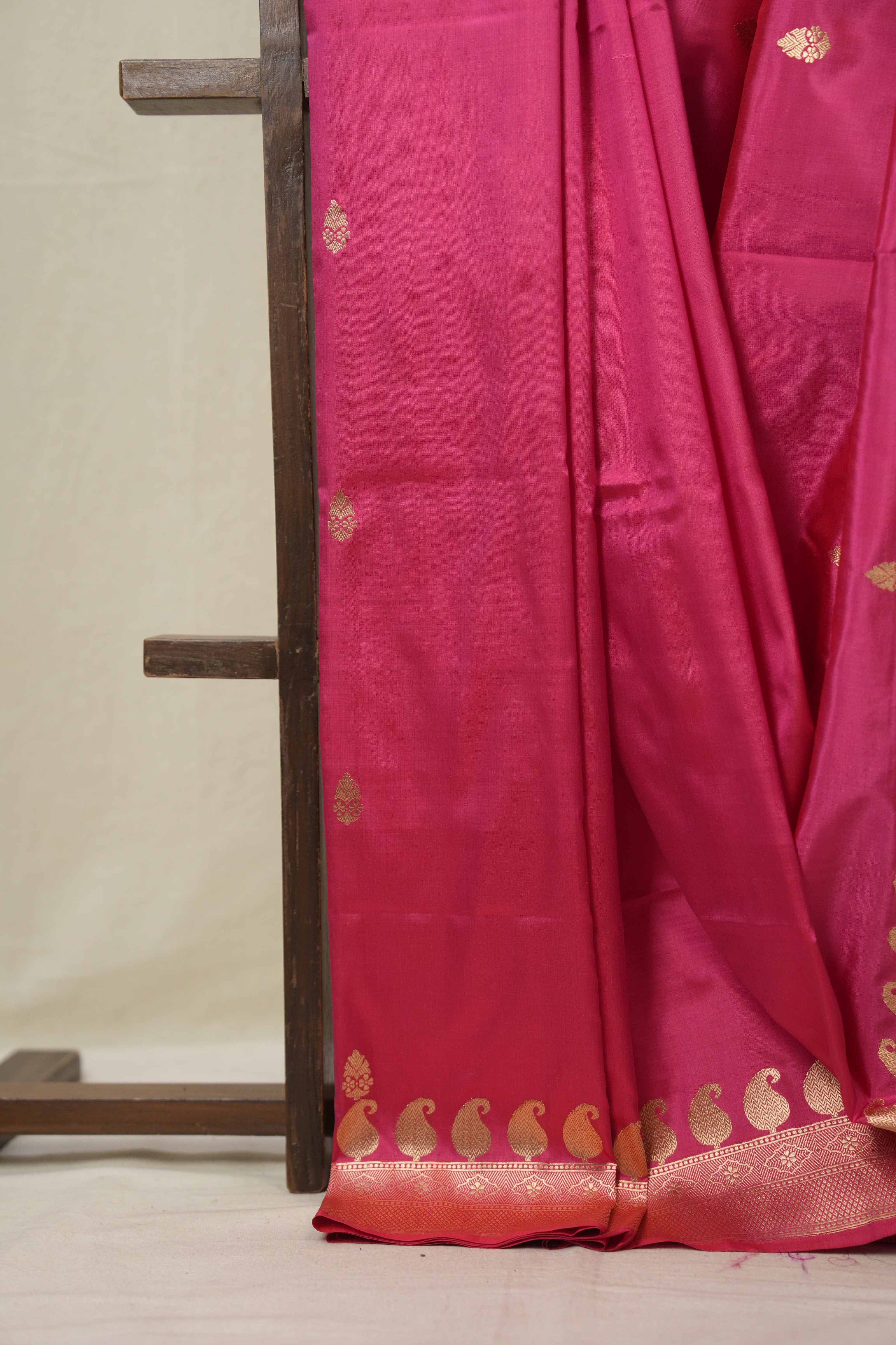 Peach Pink Banarasi Silk Saree - SRPPBSS903