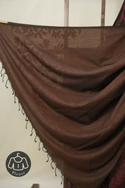 Brown Cotton Jamdani Saree - SRBCJS151