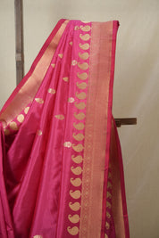 Peach Pink Banarasi Silk Saree - SRPPBSS903