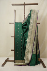 Green Banarasi Silk Saree - SRGBSS901