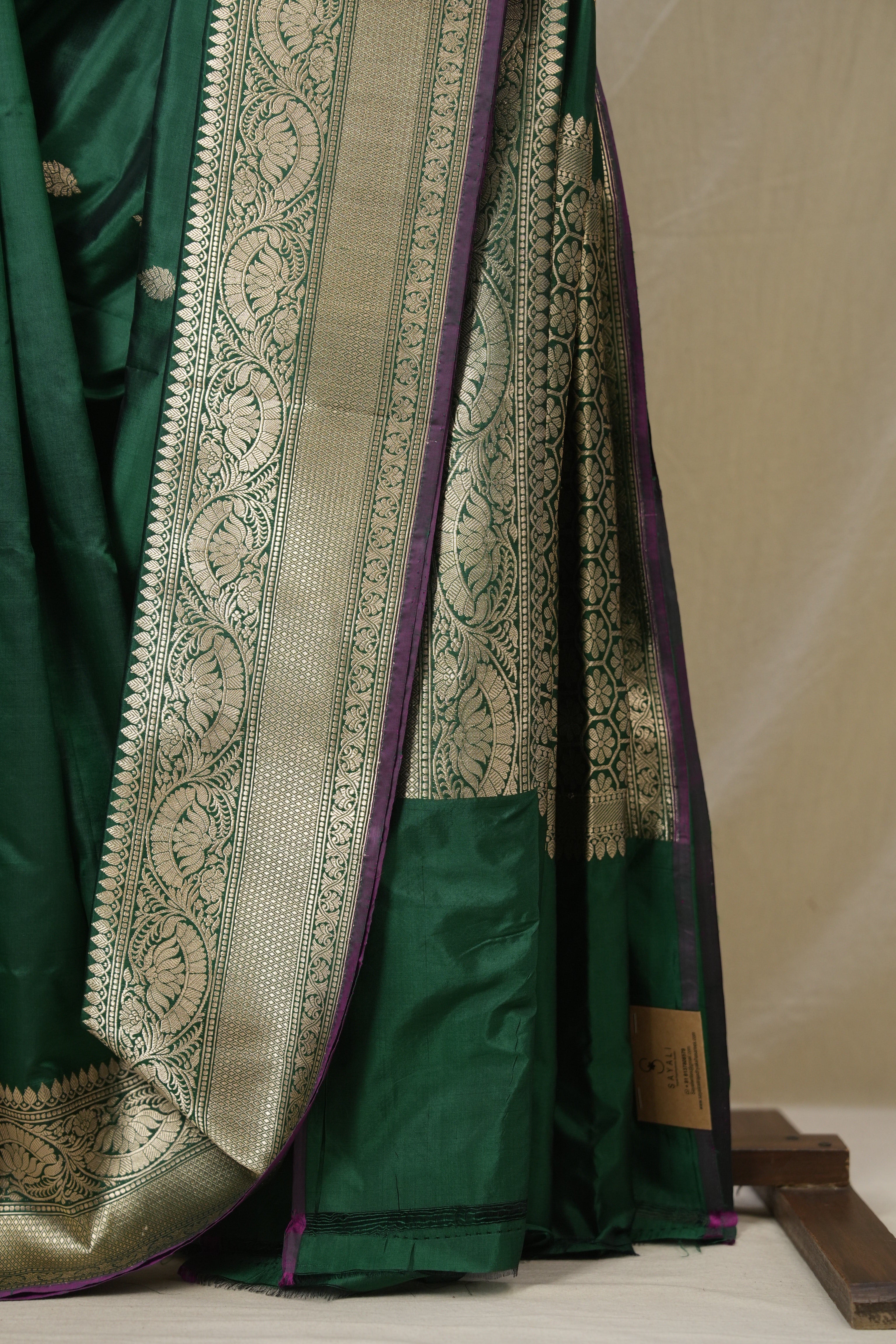 Green Banarasi Silk Saree - SRGBSS901